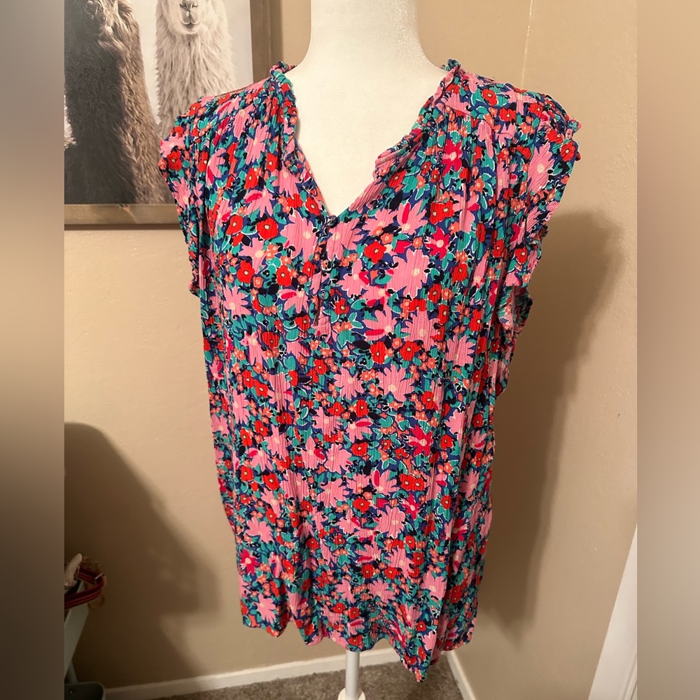 Loft Floral Print Blouse